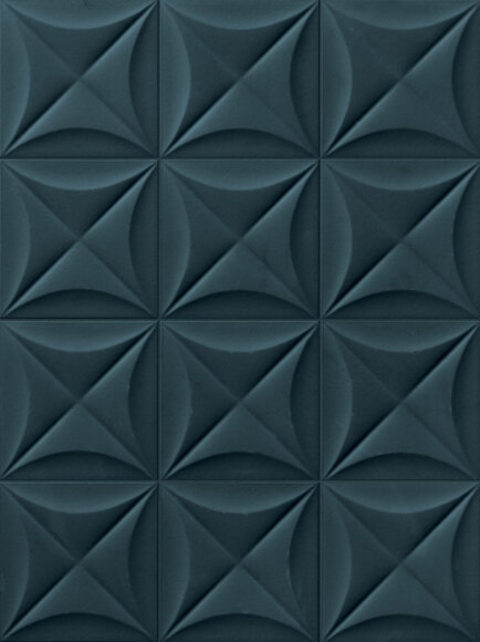 Керамическая плитка 4D Flower Deep Blue 20х20 MARCA CORONA арт. УТ-00000574