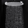 Верхний душ 280 мм, с потолочным кронштейном 300 мм, Apice Bossini, H31430G.073 цвет: черный