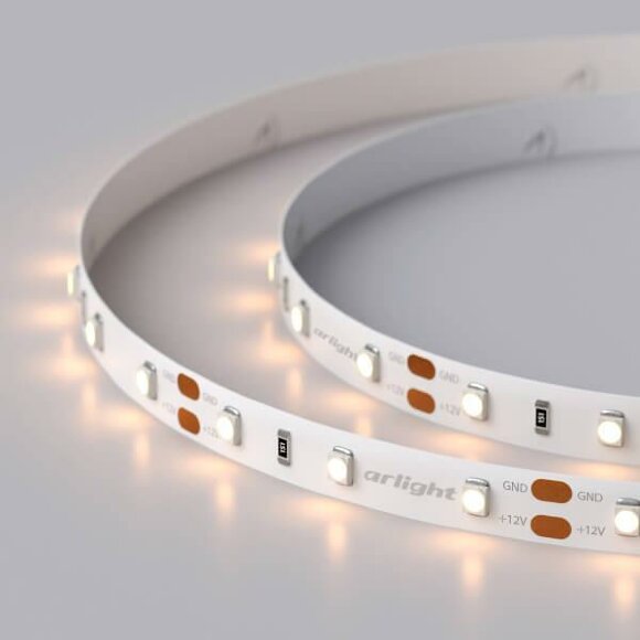 Светодиодная лента 4,8W/m 60LED/m 2835SMD теплый белый 5M Arlight - 010597(2)