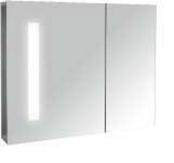 Зеркальный шкаф с подсветкой 50 см, правый. FORMILIA JACOB DELAFON арт. EB1060DRU-NF