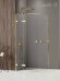 Душевое ограждение L 90x70x200 Avexa gold New Trendy золото арт. EXK-3168