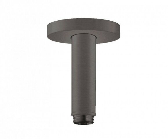 Hansgrohe душевой кронштейн S потолочный 100 мм, Rainfinity, матовый серый арт. 27393340