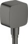 Hansgrohe шланговое подключение с клапаном обратного тока, FixFit, матовый серый арт. 26457340