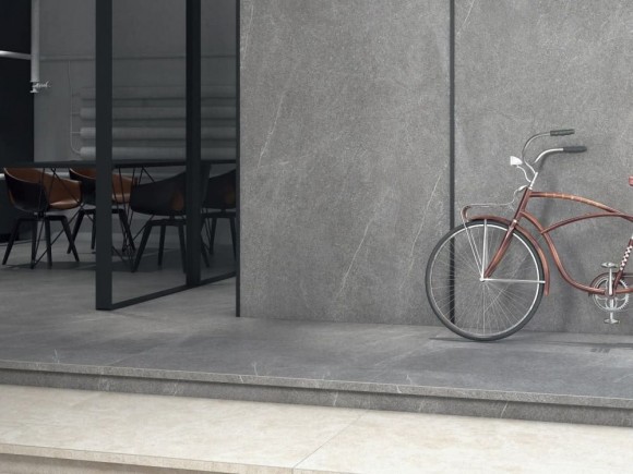 Kerama Marazzi Роверелла DL500500R\GCS Серая клееная левая 33x33 - Угловая ступень Kerama Marazzi Роверелла DL500500R\GCS Серая клееная левая 33x33 - Угловая ступень