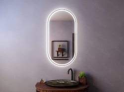 Зеркало в тонкой раме 50 х 100 см Miralls Ameli Plus, цвет: серебро, арт. AmeliPlus50100CR Зеркало в тонкой раме 50 х 100 см Miralls Ameli Plus, цвет: серебро, арт. AmeliPlus50100CR