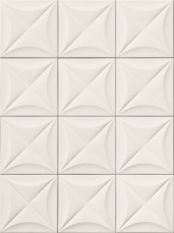 Керамическая плитка 4D Flower White 20х20 MARCA CORONA арт. УТ-00000571