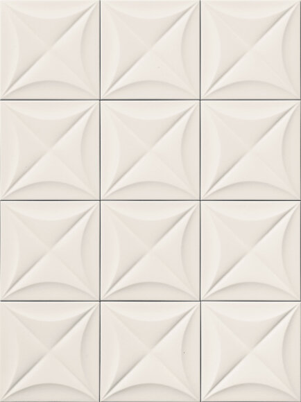 Керамическая плитка 4D Flower White 20х20 MARCA CORONA арт. УТ-00000571