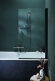 Шторка на ванну Struktura 80х140 профиль черный стекло прозрачное  Jacob Delafon арт. E6D042-BL