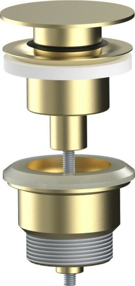 Универсальный донный клапан click-clack, AQG, 400090925 цвет: матовое золото