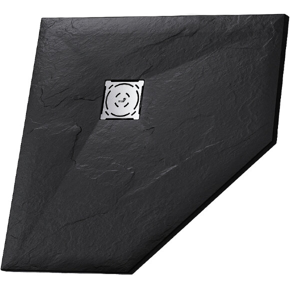 RGW Душевой поддон из искусственного камня ST/t-b 90x90 черный искусственный камень арт. 16155099-04