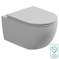 Чаша подвесного унитаза с креплением 52,5 х 36 х 26 см GSG Ceramic Design Like, слив торнадо - Eco Clean, цвет: белый глянцевый, арт. RULKWCSOEC000FI