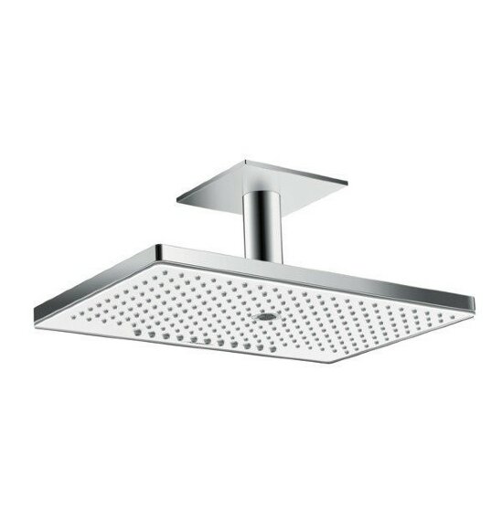 Hansgrohe верхний душ с потолочным кронштейном скрытого монтажа, Rainmaker Select, матовый хром арт. 24006400
