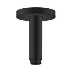 Hansgrohe душевой кронштейн S потолочный 100 мм, Rainfinity, матовый черный арт. 27393670