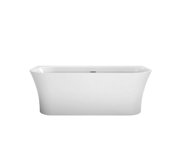 BelBagno Акриловая ванна 170x75, пристенная, полукруглая, белая, арт. BB711-1700-750