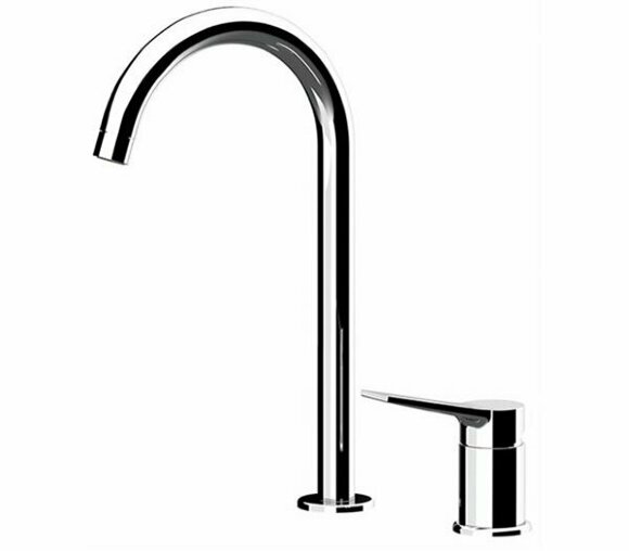 Смеситель однорычажный для раковины DOT L-поворотный излив Remer (хром) арт. DT57L