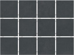 1291H Керамический гранит 9,8x9,8 Амальфи Черный матовый из 12 частей