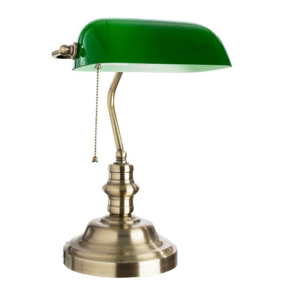 Настольная лампа, вид современный Banker Arte Lamp цвет:  бронза - A2492LT-1AB