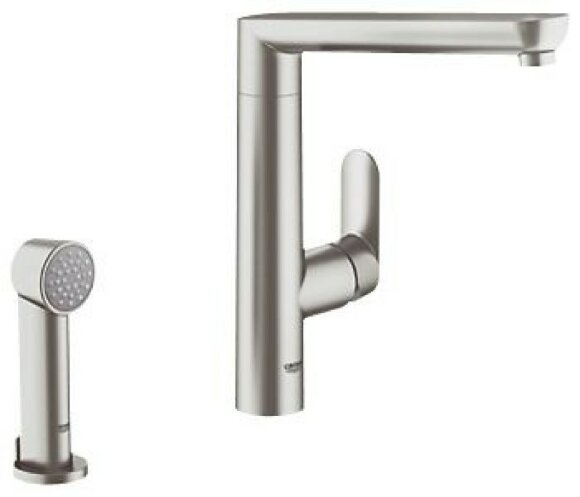 Смеситель однорычажный для кухни (супер сталь) GROHE арт. 32179DS0