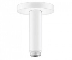 Hansgrohe душевой кронштейн S потолочный 100 мм, Rainfinity, матовый белый арт. 27393700