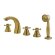Смеситель на борт ванны, на 5 отв., Migliore Prestige, бронза арт. 31609