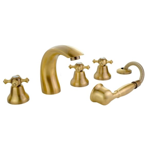 Смеситель на борт ванны, на 5 отв., Migliore Prestige, бронза арт. 31609