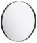 AQWELLA RM Зеркало в металлической раме, цвет черный, диаметр 60 см - RM0206BLK