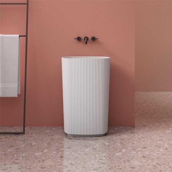 Раковина из искусственного камня NT701 BELLO NT BAGNO цвет: белый матовый