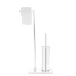 3SC Напольная стойка с держателем тб и ёршиком,  Piantane цвет: белый арт. SIMO52BO