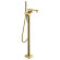 Смеситель для ванны, напольный, термостатический, с ручным душем, Citterio E 36416990 цвет: полированное золото, Axor