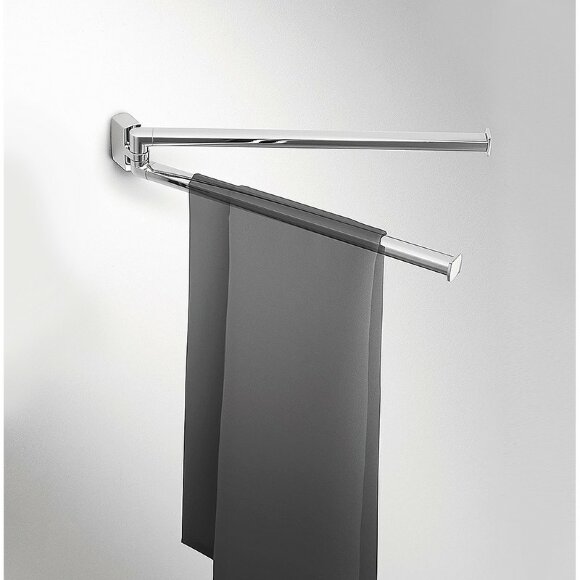 Полотенцедержатель двойной, хром Lulu Colombo Design арт. B6212 Полотенцедержатель двойной, хром Lulu Colombo Design арт. B6212