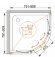 Душевой уголок PRATICO Хром Cezares - PRATICO-R-2-90-C-Cr