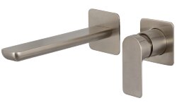 Настенный смеситель для раковины (никель шлифованный) Remer Infinity I15PLNPO