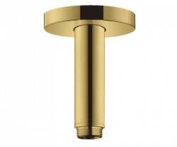 Hansgrohe душевой кронштейн S потолочный 100 мм, Rainfinity, глянцевое золото арт. 27393990