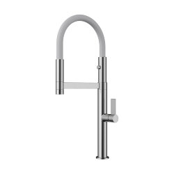 Смеситель Osaka Omoikiri 4994305 цвет: сталь/белый