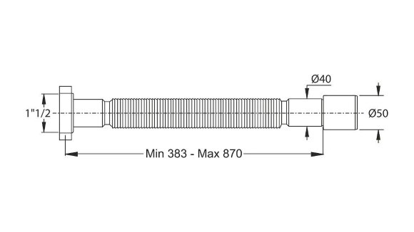 Гофра BONOMINI MAGIKONE 9345PP64B0WZ Гофра BONOMINI MAGIKONE 9345PP64B0WZ