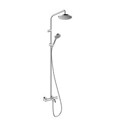 Душевая стойка с верхним душем 200 1jet с термостатом для ванны Hansgrohe Vernis Blend 26274000 цвет: хром Душевая стойка с верхним душем 200 1jet с термостатом для ванны Hansgrohe Vernis Blend 26274000 цвет: хром