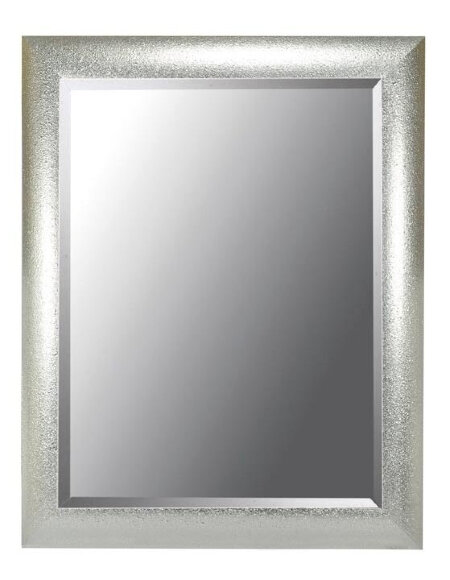 Зеркало WIND 95x75 см, пескоструйное напыление ручной работы на раме из массива дерева цвет: серебро ArmadiArt арт. 532