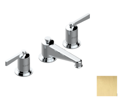 Смеситель для раковины на три отверстия устанавливаемый на борту с донным клапаном, THG Faubourg metal с рукоятками, natural smoked brass (A13) - G2U-151 Смеситель для раковины на три отверстия устанавливаемый на борту с донным клапаном, THG Faubourg metal с рукоятками, natural smoked brass (A13) - G2U-151