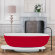 Ванна MILO BATHTUB-FS 174X75 V.RED&WHITE Kolpa-San арт. 592460