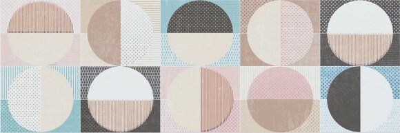Декор Dec circles cold brillo 25x75 Cifre CROMATICA арт. 78797053