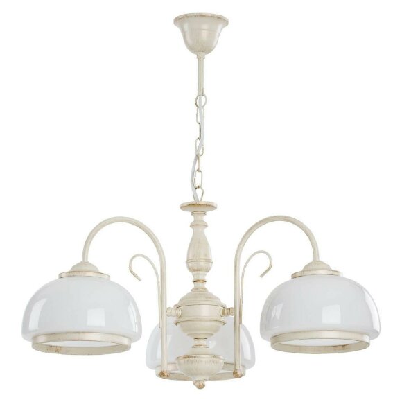 Подвесная люстра Paris White прованс 18413, Alfa цвет: белый