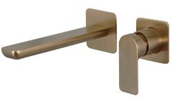 Настенный смеситель для раковины (бронза) Remer Infinity I15PLVO