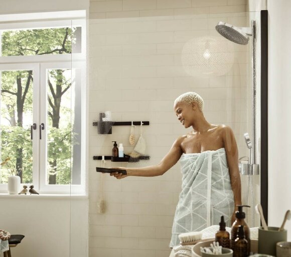 Hansgrohe душевая система с термостатом, Pulsify S, глянцевый хром арт. 24240000 Hansgrohe душевая система с термостатом, Pulsify S, глянцевый хром арт. 24240000