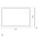 BelBagno Зеркало 90x60, прямоугольное, с встроенным светильником и кнопочным выключателем, арт. SPC-GRT-900-600-LED-BTN