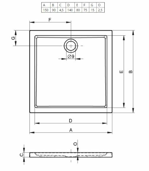 Акриловый душевой поддон Riho Zurich 264 150x90 белый DA0600500000000