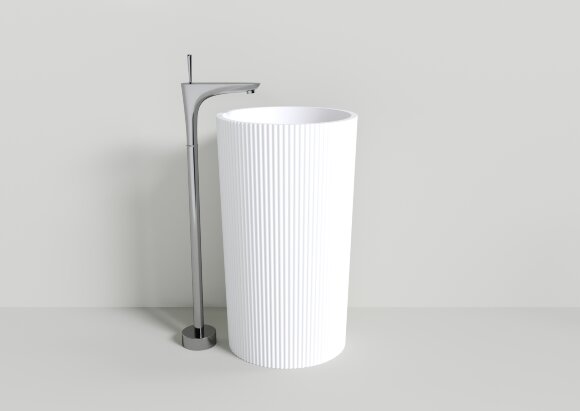 Раковина из искусственного камня NT703 BRAVO NT BAGNO цвет: белый матовый