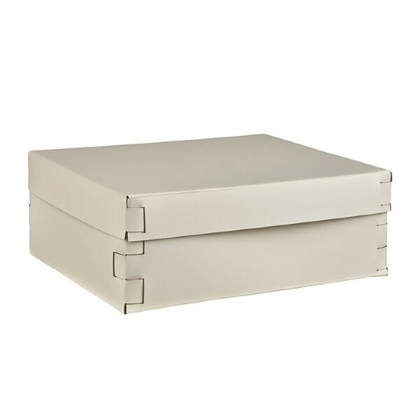 Коробка Snob ADJ Италия, 36x30xH13,5 цвет: панна котта (белый) арт. 3630.16/10