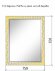 Зеркало LINEA 95x75 см, рельефная резная рама из массива дерева цвет: золото ArmadiArt арт. 533