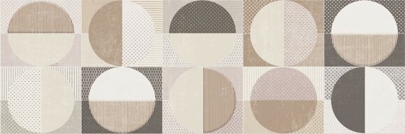 Декор Dec circles warm brillo 25x75 Cifre CROMATICA арт. 78797054