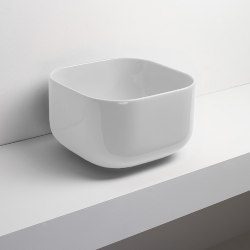  Раковина накладная Simas Balloon, 40x40хh25см., без отв., без перелива, цвет: белый, арт. BA04bi